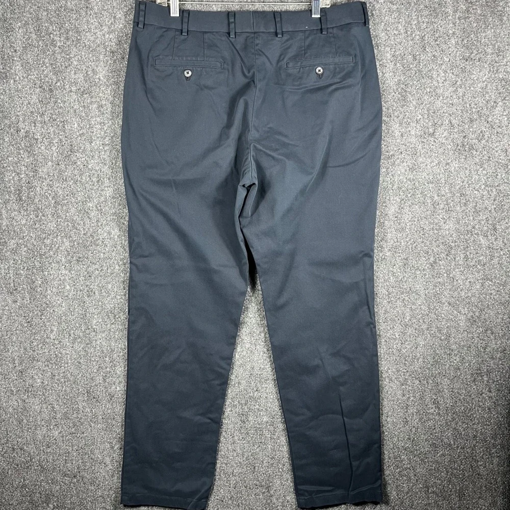 Charles‎ Tyrwhitt Chino Pants Mens 38 Navy Blue Classic Fit Non-Iron Stretch